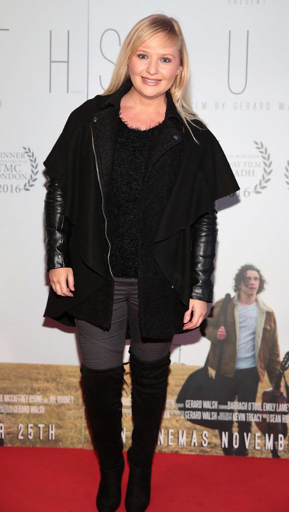 Claire Malone pictured at the gala screening of the film South at Cineworld, Dublin (Pictures Brian McEvoy).