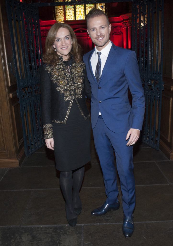 Dr Rhona Mahony and Nicky Byrne pictured at the NMH Foundation Fashion Show at IMMA Kilmainham, for World Prematurity Day. Pic Patrick O'Leary