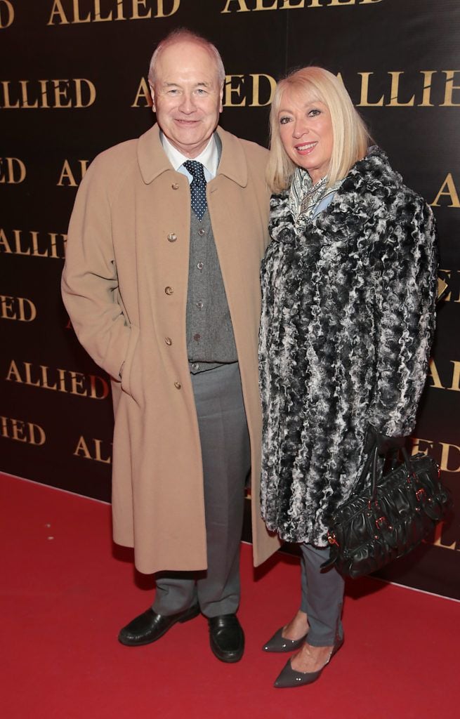 Dan McGrattan and Anne Doyle at the Irish premiere screening of Brad Pitt's film Allied at the Savoy Cinema, Dublin (Picture Brian McEvoy).