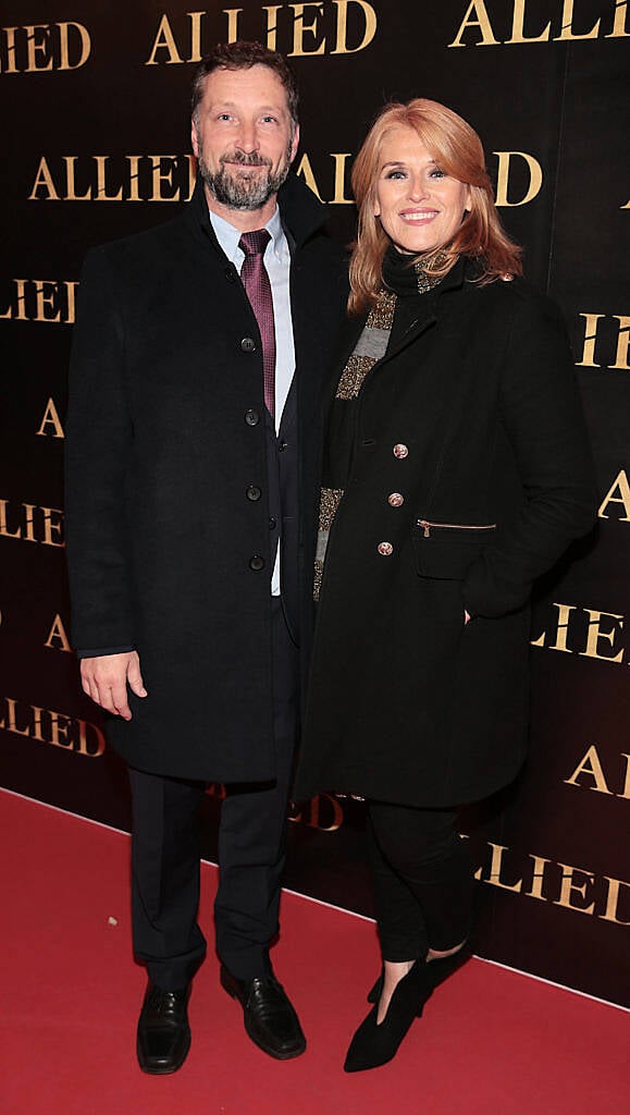 Robert Ferry and Roisin O Hea at the Irish premiere screening of Brad Pitt's film Allied at the Savoy Cinema, Dublin (Picture Brian McEvoy).