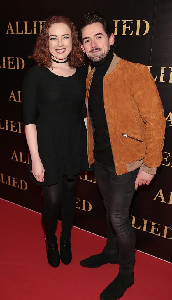 Ciara Lawlor and Paul Gray at the Irish premiere screening of Brad Pitt's film Allied at the Savoy Cinema, Dublin (Picture Brian McEvoy).