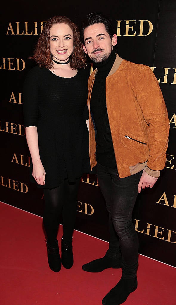 Ciara Lawlor and Paul Gray at the Irish premiere screening of Brad Pitt's film Allied at the Savoy Cinema, Dublin (Picture Brian McEvoy).