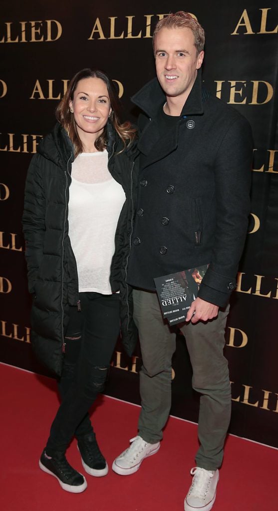 Laura Allen and Gavin Grace at the Irish premiere screening of Brad Pitt's film Allied at the Savoy Cinema, Dublin (Picture Brian McEvoy).