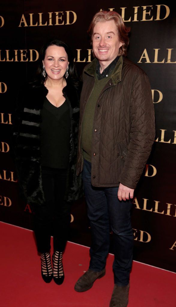 Triona McCarthy and Will White at the Irish premiere screening of Brad Pitt's film Allied at the Savoy Cinema, Dublin (Picture Brian McEvoy).