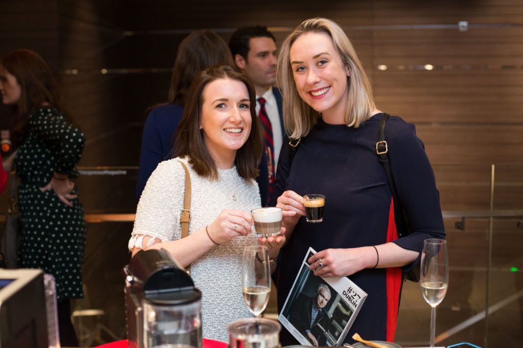 Alison mc garry and Abigail Dunne at the launch of N Magazine's #27 Edition by Nespresso in the Nespresso Boutique, Duke Street Dublin