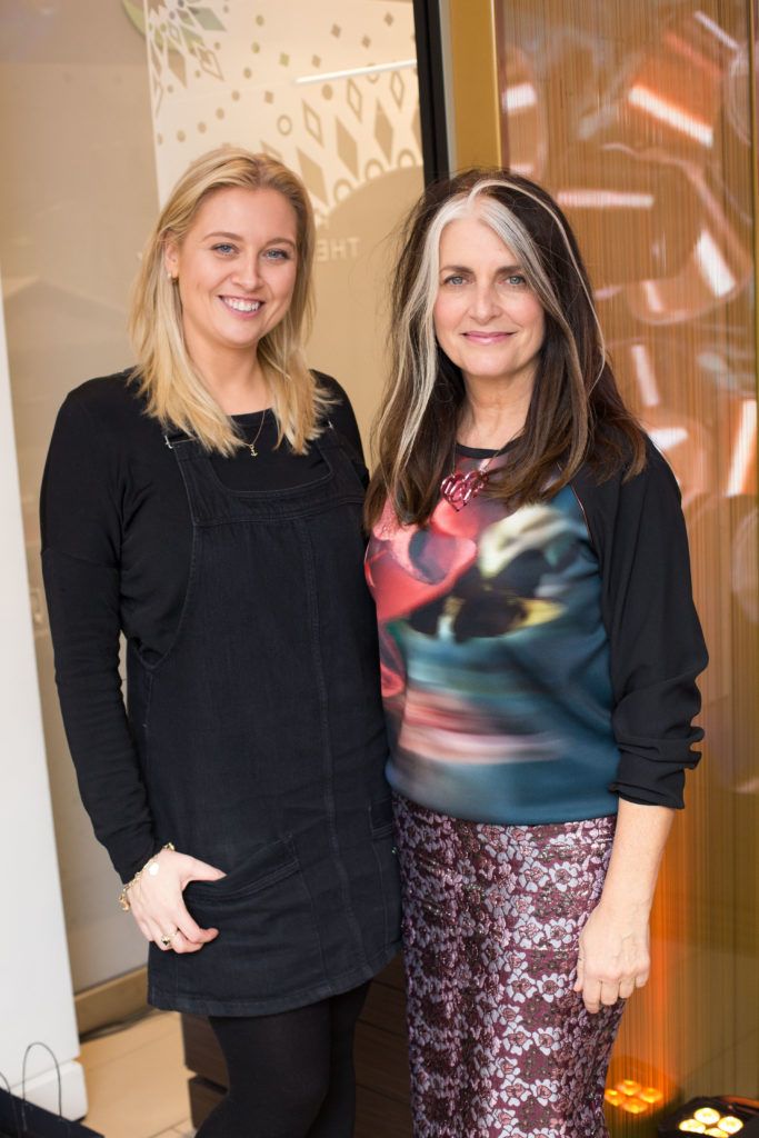 Andrea Kissane and Cathy O ' Connor at the launch of N Magazine's #27 Edition by Nespresso in the Nespresso Boutique, Duke Street Dublin