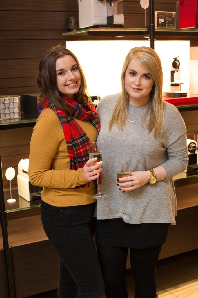 Fiona Hyland and Aimee Moriarty at the launch of N Magazine's #27 Edition by Nespresso in the Nespresso Boutique, Duke Street Dublin