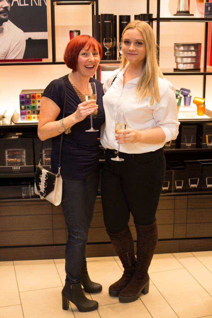 Lynda Maguire and Ashley Daly at the launch of N Magazine's #27 Edition by Nespresso in the Nespresso Boutique, Duke Street Dublin