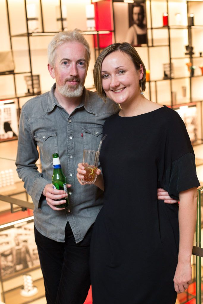 Shane O ' Donohoe and Valda Jegorova at the launch of N Magazine's #27 Edition by Nespresso in the Nespresso Boutique, Duke Street Dublin