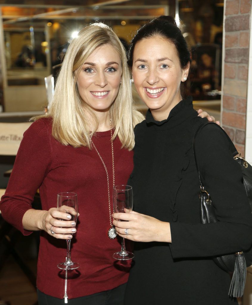 Catriona Quinlan and Deirdre Farrelly at the Arnotts Christmas Night In for Wondercard customers. Photo Kieran Harnett