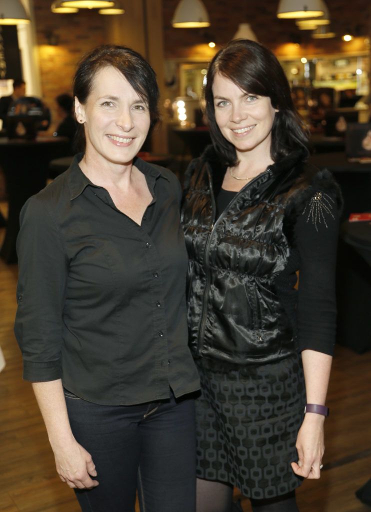 Rachel and Olivia Waters at the Arnotts Christmas Night In for Wondercard customers. Photo Kieran Harnett