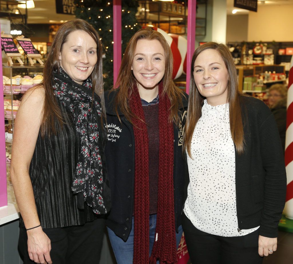 Sinead McBride, Bernie McCormack and Joanne Kelly at the Arnotts Christmas Night In for Wondercard customers. Photo Kieran Harnett