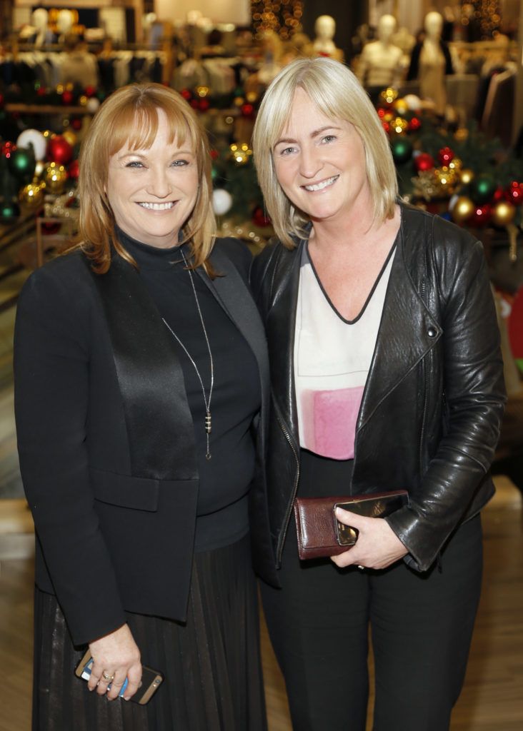 Valerie O'Neill and Mary Claffey at the Arnotts Christmas Night In for Wondercard customers. Photo Kieran Harnett