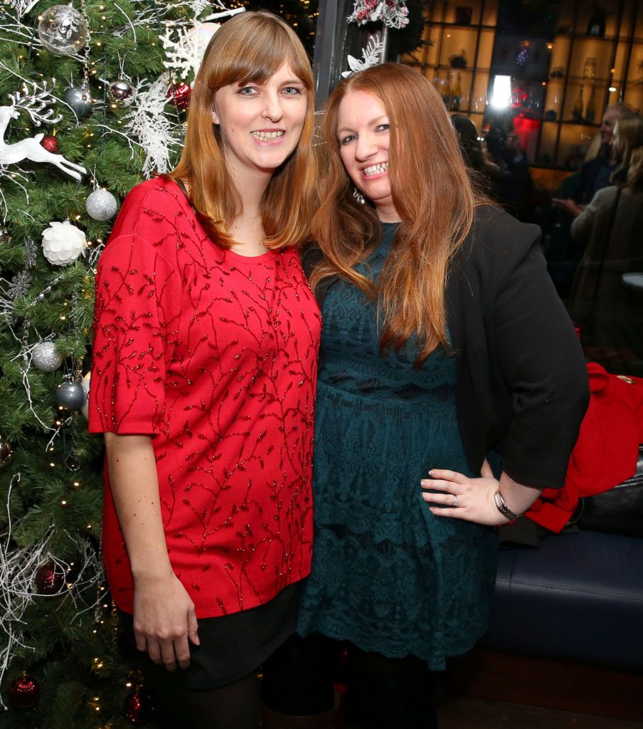 Leslie Ann Horgan and Ciara Leahy pictured at SuperValu's celebration of local and Irish at Christmas event in Charlotte Quay, 23/11/16. Pic: Marc O'Sullivan