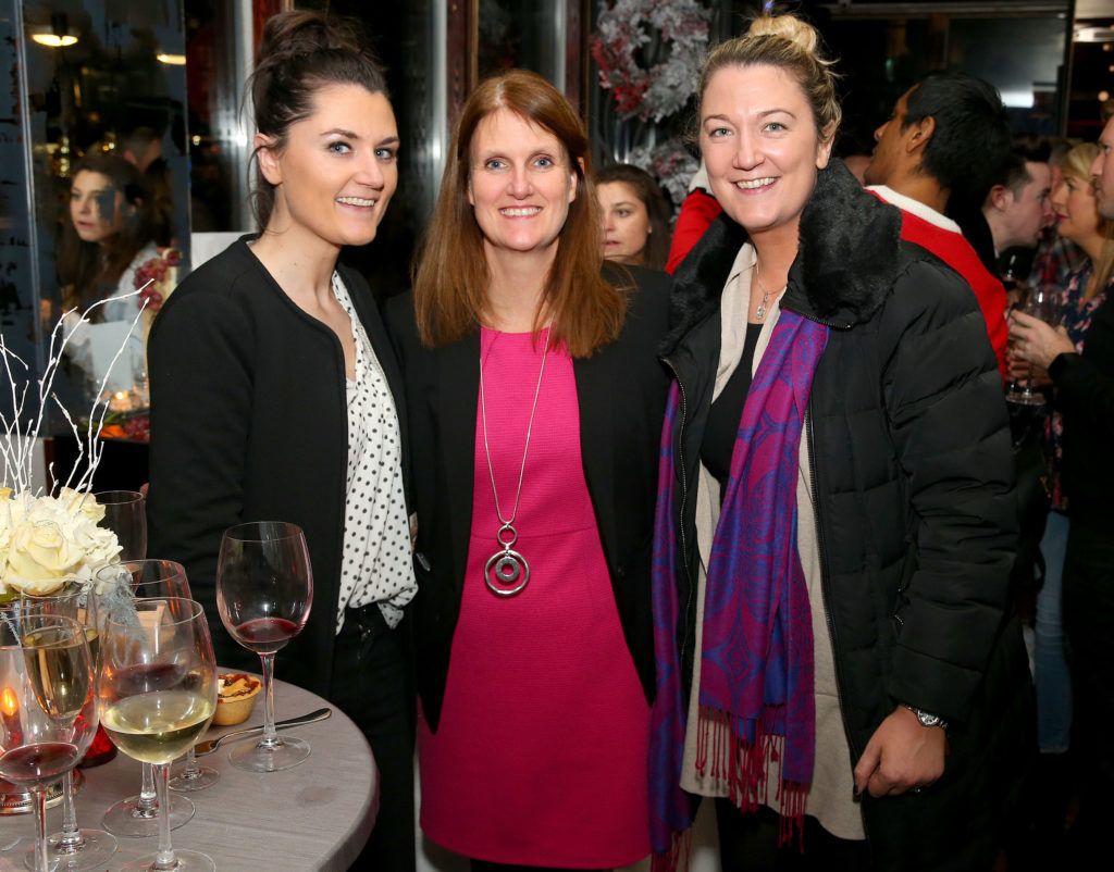 Carol Ryan, Julie Dorel and Sinead O'Dea pictured at SuperValu's celebration of local and Irish at Christmas event in Charlotte Quay, 23/11/16. Pic: Marc O'Sullivan