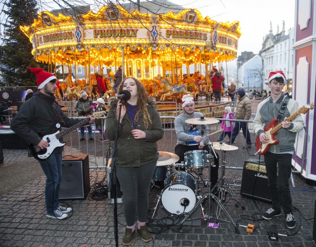 The Band Never stops playing at the opening weekend of Winterval Festival in Waterford, Ireland's biggest and best Christmas Festival with a sparkling programme of over 30 different events and activities. Pic Patrick O'Leary