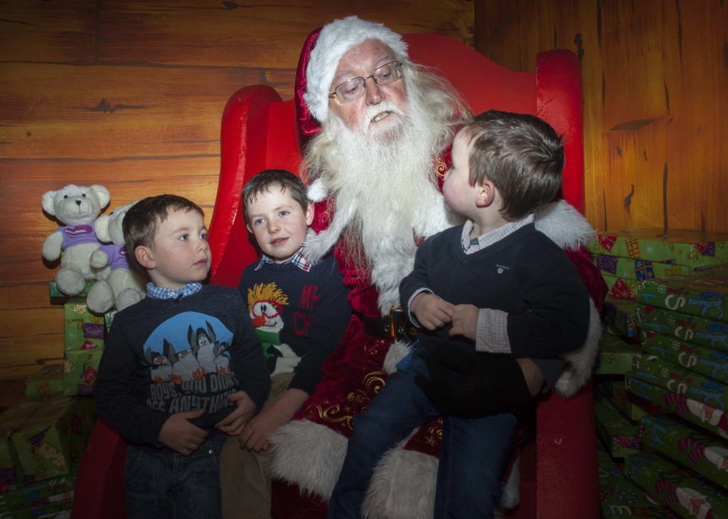 Conor Murphy (age 5) Jack Murphy (age 6) and Ronan (age3) at the opening weekend of Winterval Festival in Waterford, Ireland's biggest and best Christmas Festival with a sparkling programme of over 30 different events and activities. Pic Patrick O'Leary
