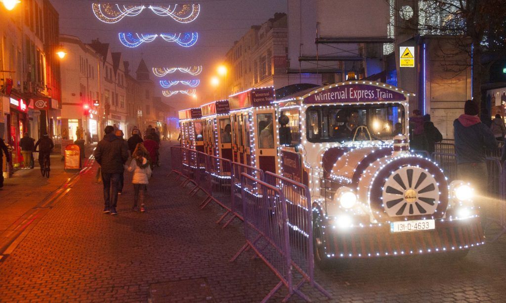 Winterval Express Train at the opening weekend of Winterval Festival in Waterford, Ireland's biggest and best Christmas Festival with a sparkling programme of over 30 different events and activities. Pic Patrick O'Leary