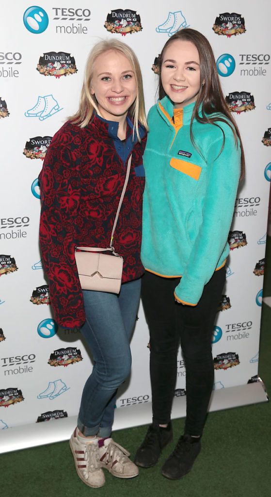 Berniece Hurley and Sandra Hurley pictured at the Tesco Mobile Ireland and Dundrum on Ice VIP evening (Picture: Brian McEvoy).