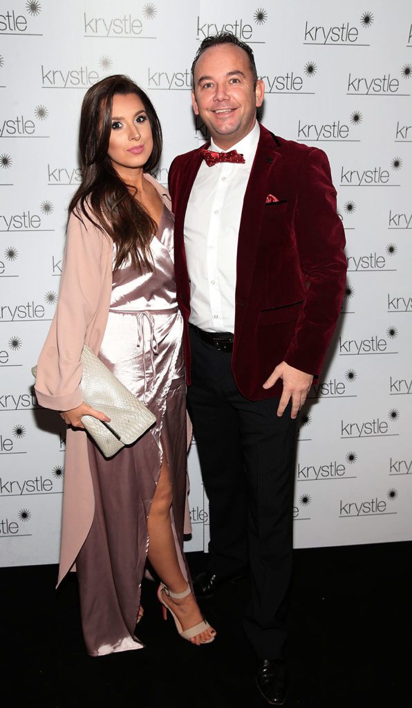 Ciara Lyn and Stephen Mangan at the opening of Krystle Nightclub's new VIP Suite in Harcourt Street, Dublin (Pic Brian McEvoy).