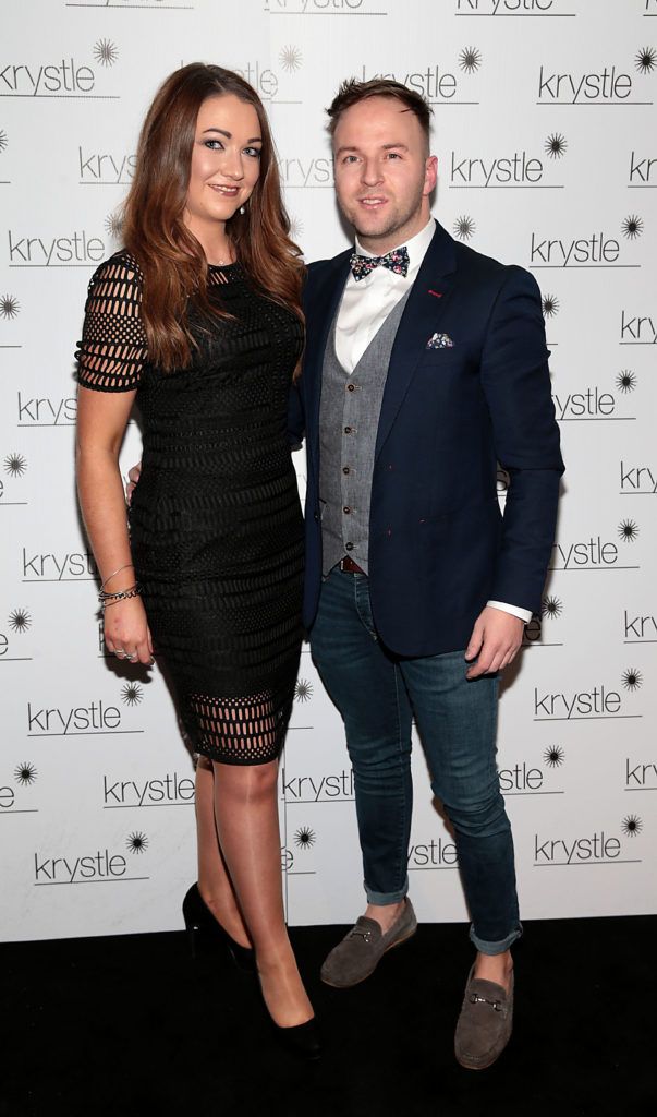 Ciamh McCrory and Wayne Lawlor at the opening of Krystle Nightclub's new VIP Suite in Harcourt Street, Dublin (Pic Brian McEvoy).