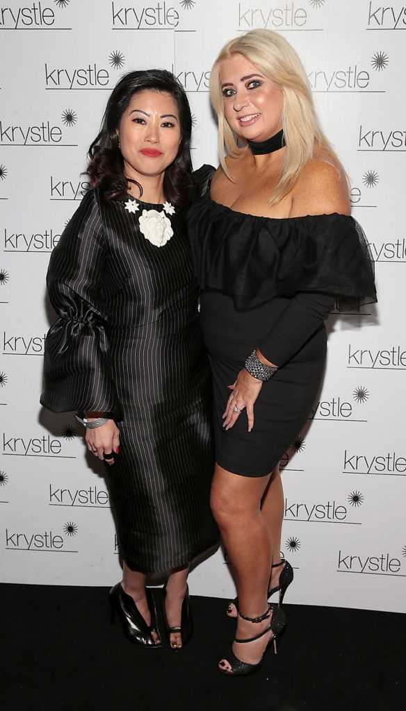 Jeanette Sung and Sharon Hennessey at the opening of Krystle Nightclub's new VIP Suite in Harcourt Street, Dublin (Pic Brian McEvoy).