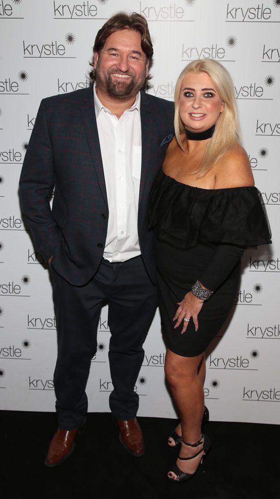 Ger Dillon and Sharon Hennessey at the opening of Krystle Nightclub's new VIP Suite in Harcourt Street, Dublin (Pic Brian McEvoy).