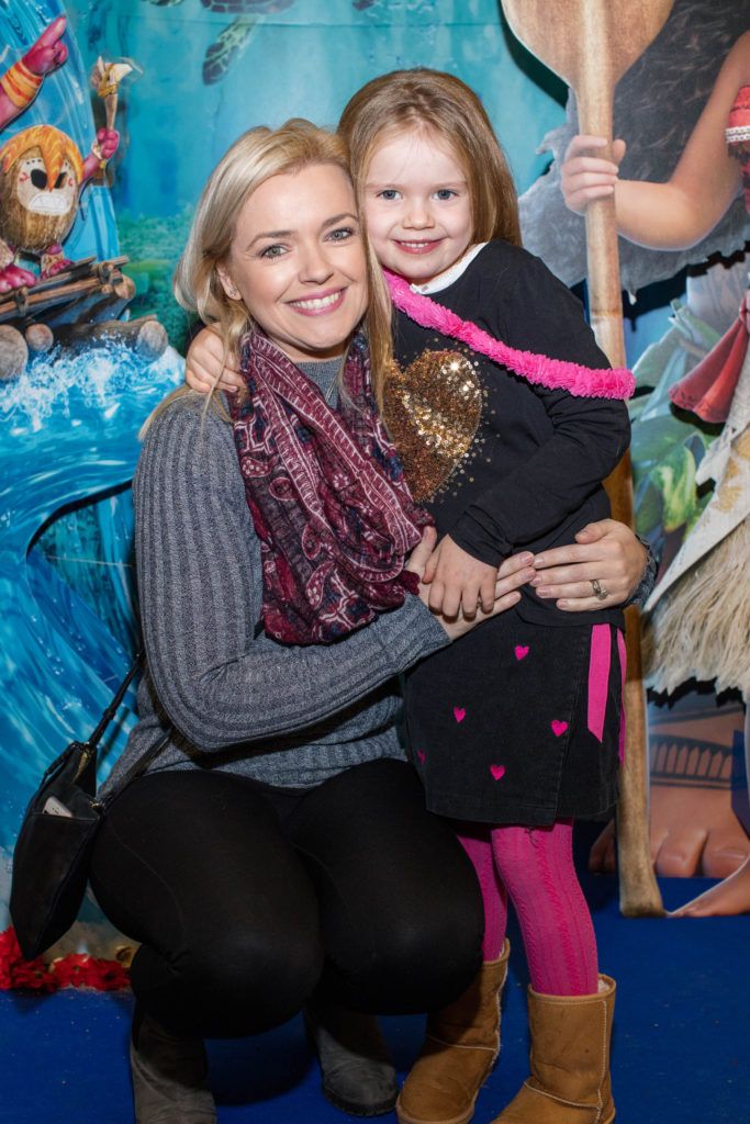 Helen and Ella Curran pictured at the Disney Ireland Special preview screening of ‘Moana’ at Odeon Point Village. Moana will be released nationwide on Dec 2. Photo. Anthony Woods