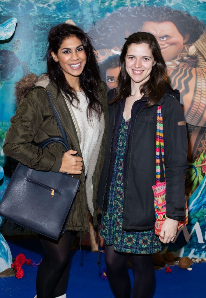 Sarina Kajani and Deirdre Molumby pictured at the Disney Ireland Special preview screening of ‘Moana’ at Odeon Point Village. Moana will be released nationwide on Dec 2. Photo. Anthony Woods