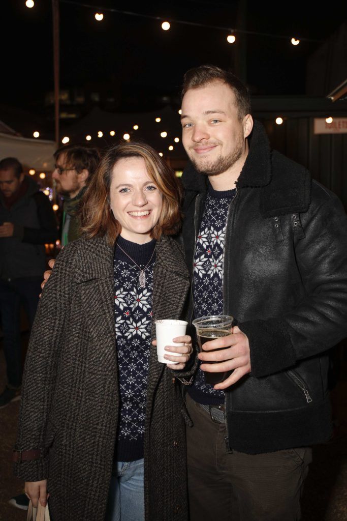 Pictured is Sorcha Farrell and Ivor Deeleman at the launch of EatYard, a new and innovative street food market space located next to The Bernard Shaw on 25/11/16. Picture Conor McCabe Photography