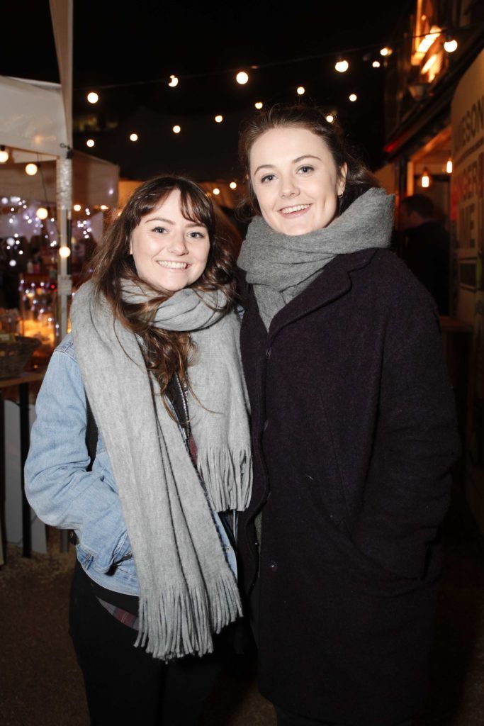 Pictured is Claire Hanrahan and Sarah Rowntre at the launch of EatYard, a new and innovative street food market space located next to The Bernard Shaw on 25/11/16. Picture Conor McCabe Photography