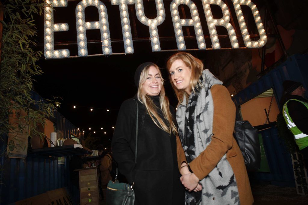 Pictured is Steph Hutch and Eleanore Hutch at the launch of EatYard, a new and innovative street food market space located next to The Bernard Shaw on 25/11/16. Picture Conor McCabe Photography