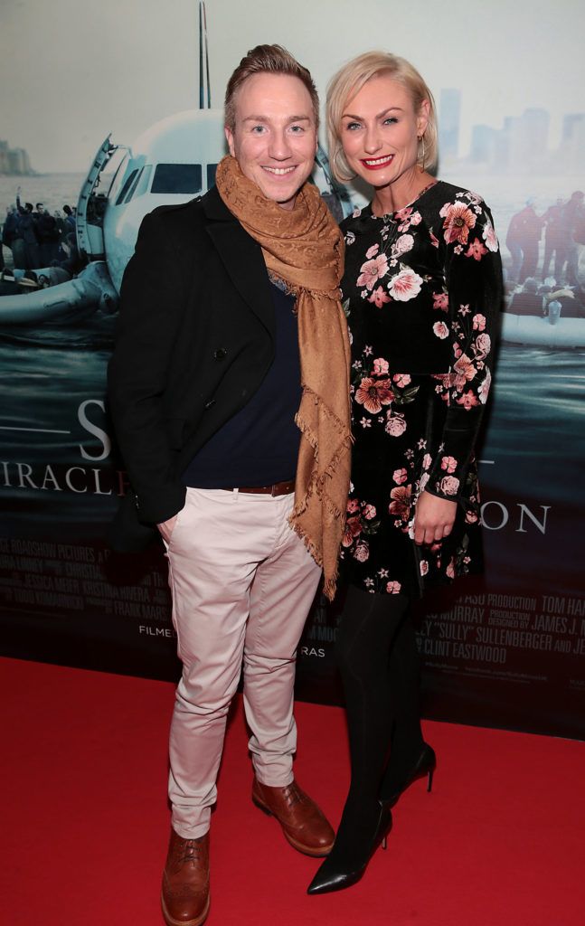 Shane Morgan and Marie Boyle at the special preview screening of Sully-Miracle on the Hudson at Cineworld, Dublin (Picture: Brian McEvoy).