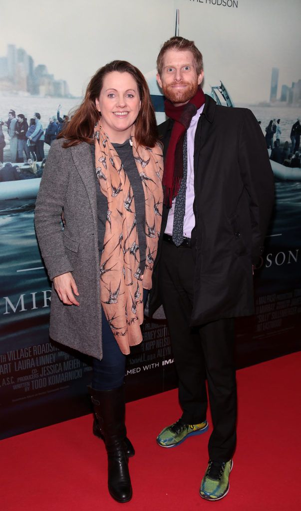 Ruth Scott and Rob Morgan at the special preview screening of Sully-Miracle on the Hudson at Cineworld, Dublin (Picture: Brian McEvoy).