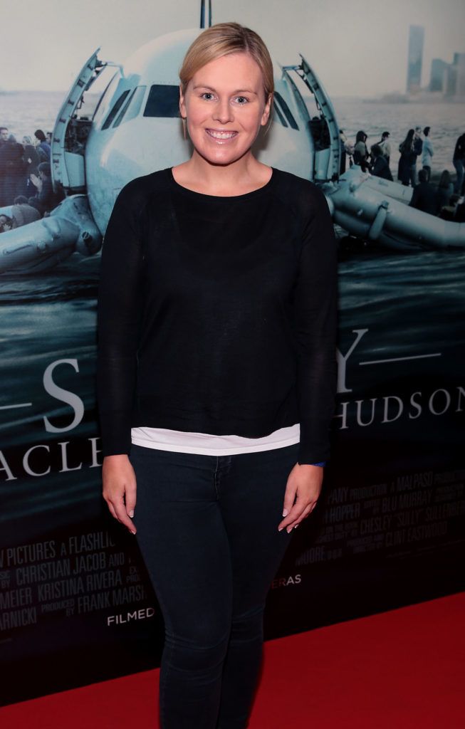 Caitriona O Connor at the special preview screening of Sully-Miracle on the Hudson at Cineworld, Dublin (Picture: Brian McEvoy).