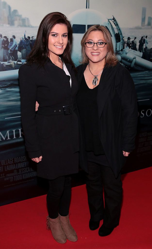 Jessica Pritzel and Karin Pritzel at the special preview screening of Sully-Miracle on the Hudson at Cineworld, Dublin (Picture: Brian McEvoy).