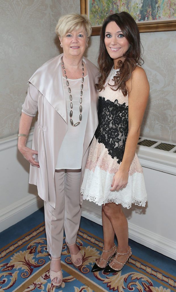 Miriam Ahern and daughter Georgina Byrne at the Cari Charity Christmas lunch at the Shelbourne Hotel, Dublin (Picture Brian McEvoy).