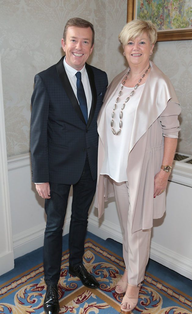 Alan Hughes and Miriam Ahern at the Cari Charity Christmas lunch at the Shelbourne Hotel, Dublin (Picture Brian McEvoy).