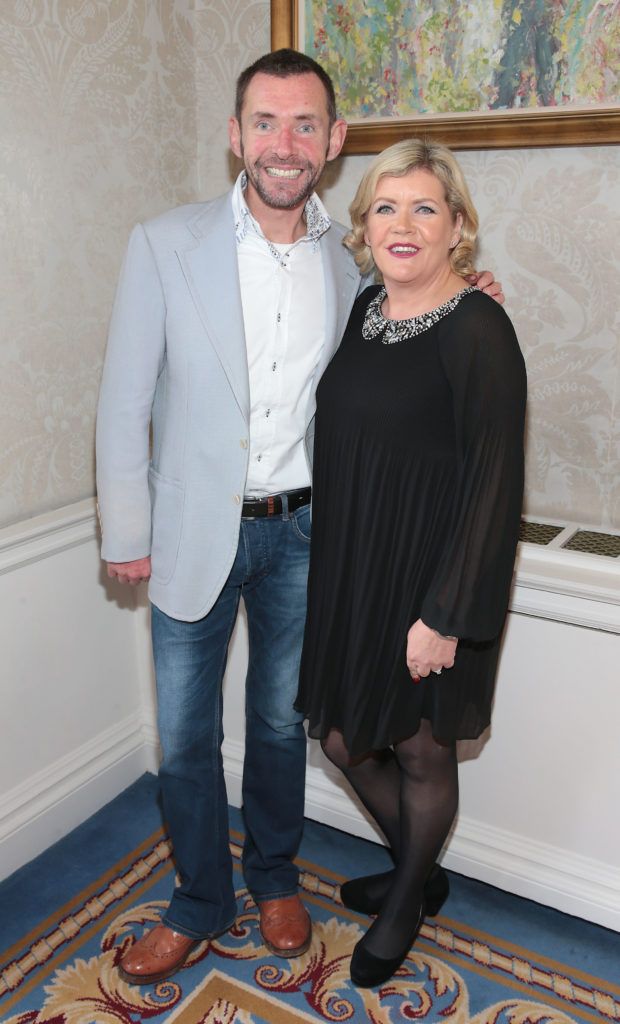 Joe Supple and Rachel Supple at the Cari Charity Christmas lunch at the Shelbourne Hotel, Dublin (Picture Brian McEvoy).