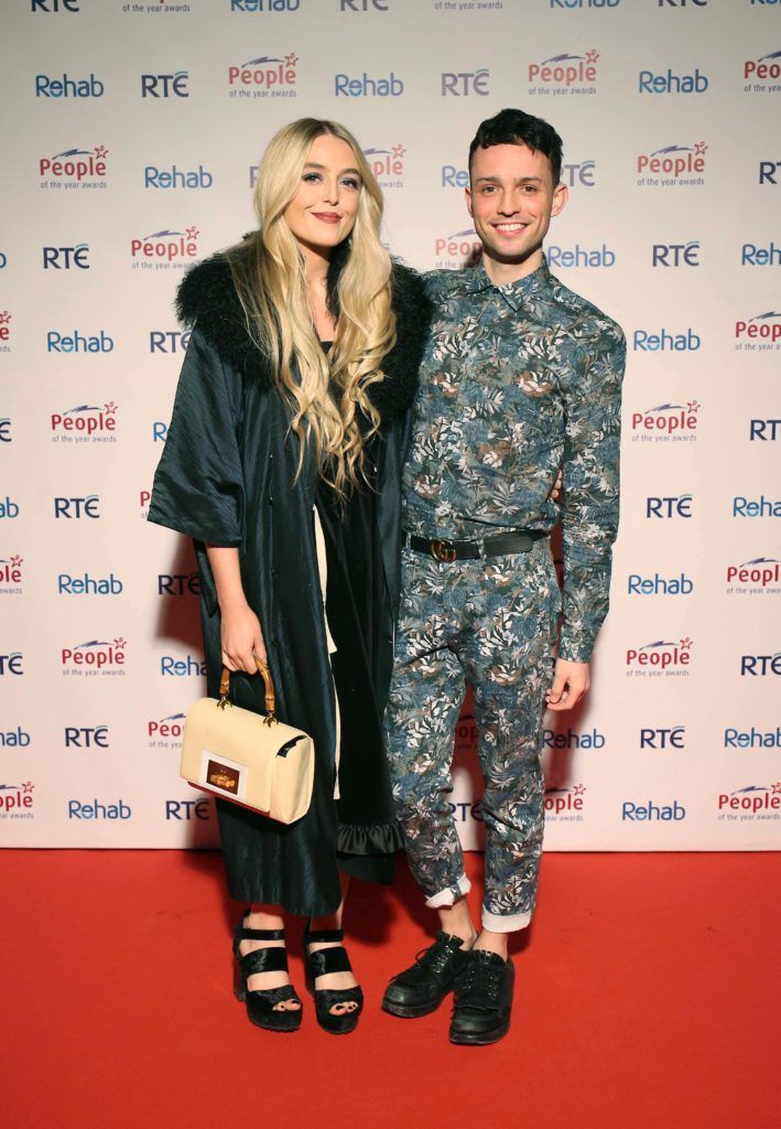 James Kavanagh and Anne Nuding, pictured on the red carpet prior to the start of the 2016 Rehab People of the Year Awards held in the CityWest Hotel. Pic. Robbie Reynolds