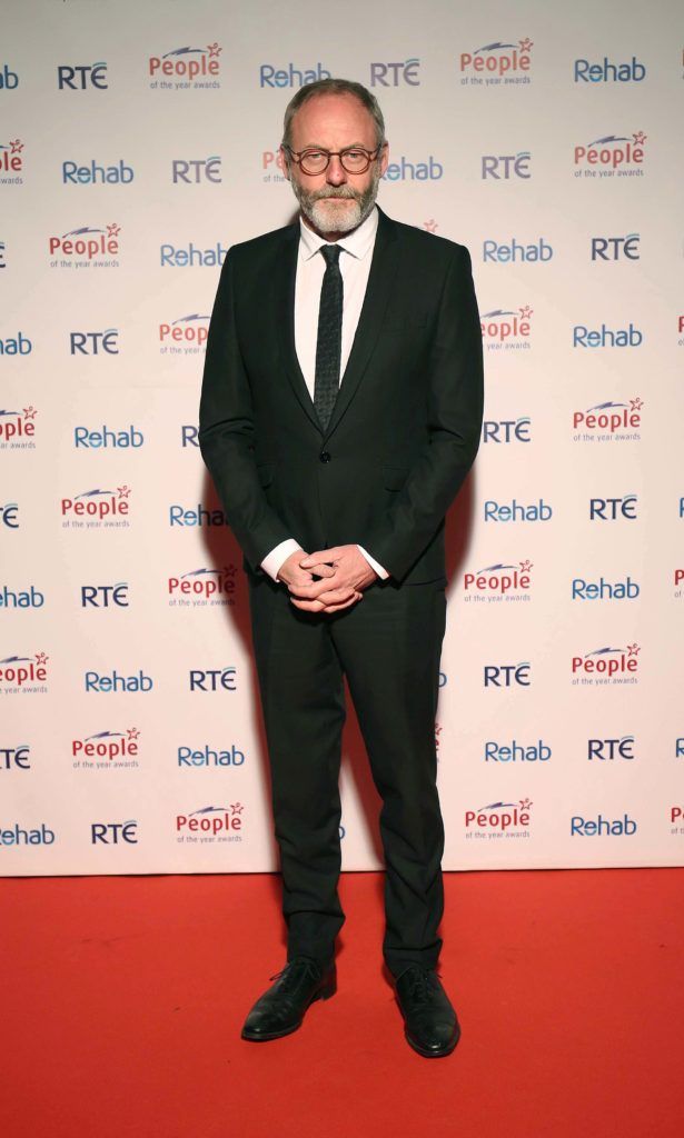 Liam Cunningham, pictured on the red carpet before the start of the Rehab People of the Year Awards 2016 held in the CityWest Hotel. Pic. Robbie Reynolds