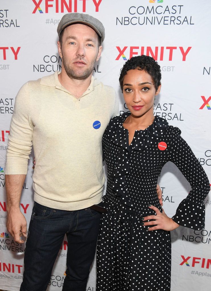 Joel Edgerton and actress Ruth Negga attends Focus Features' "LOVING" at Atlanta Pride on October 9, 2016 in Atlanta, Georgia.  (Photo by Paras Griffin/Getty Images for Focus Features)