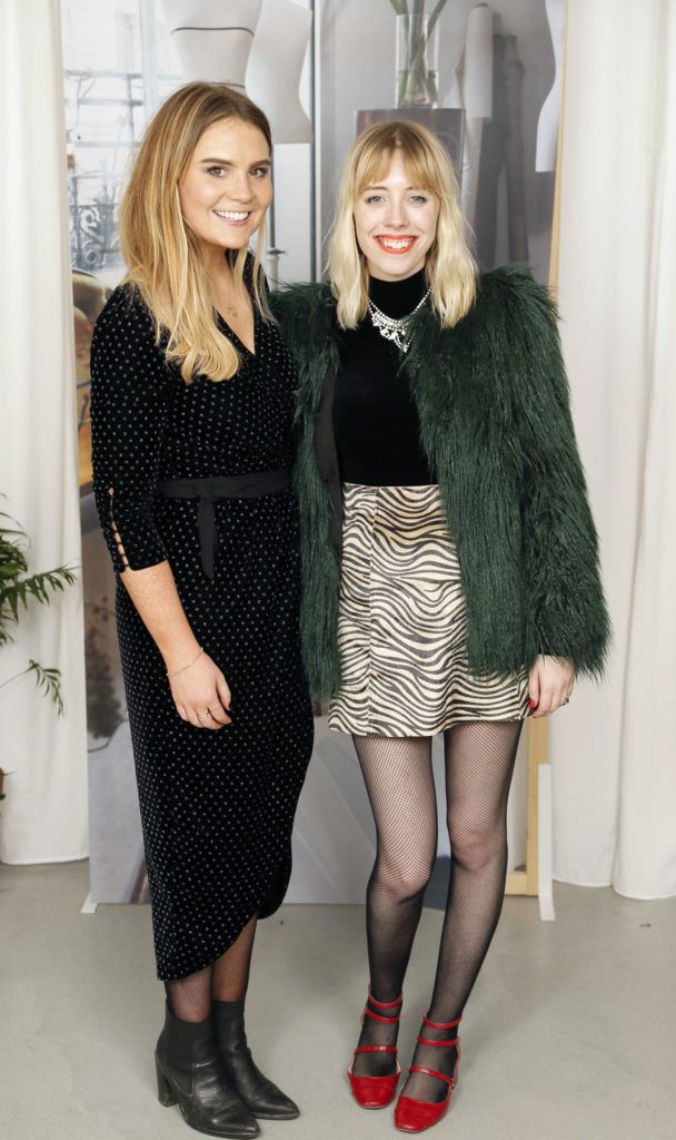Amy Heffernan and Sarah O'Hegarty at the opening of and Other Stories Grafton Street Dublin-photo Kieran Harnett