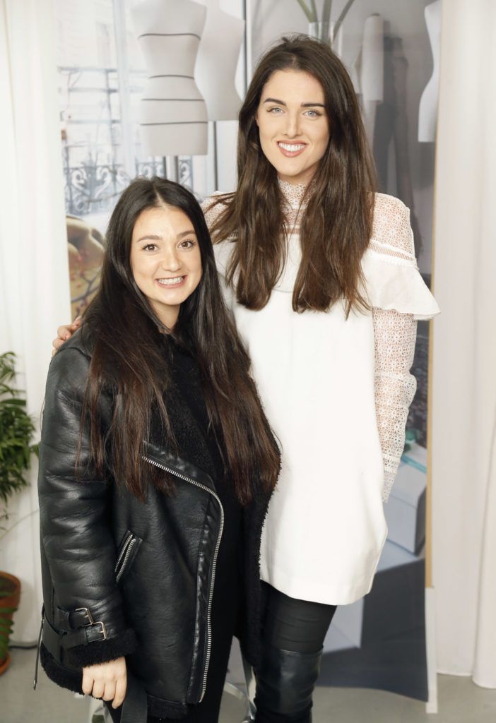Giovanna Borza and Rebecca O'Byrne at the opening of and Other Stories Grafton Street Dublin-photo Kieran Harnett