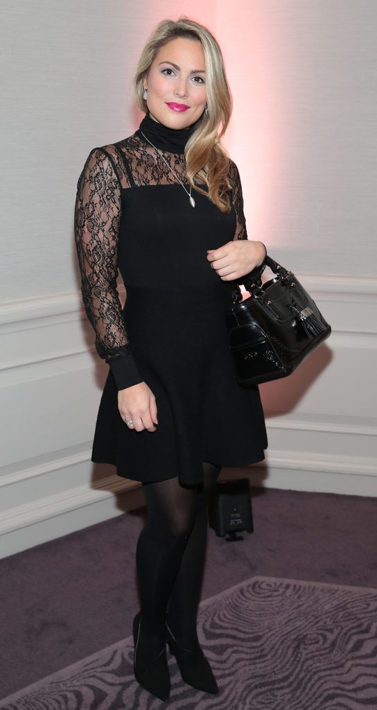 Chloe Townsend at the Lancome Christmas Celebration at the Westbury Hotel, Dublin (Pictures: Brian McEvoy).