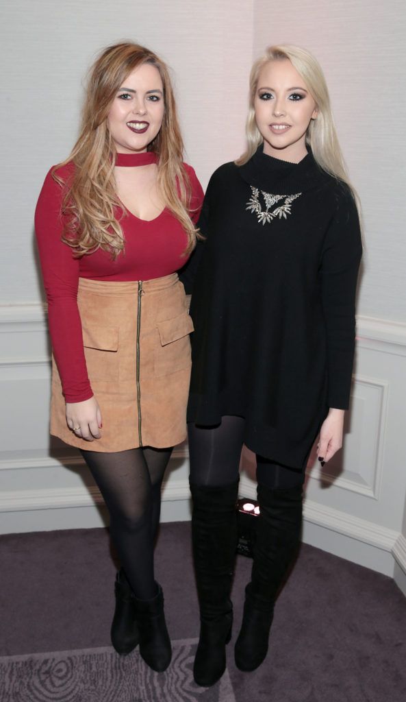 Ali Ryan and Kendra Becker at the Lancome Christmas Celebration at the Westbury Hotel, Dublin (Pictures: Brian McEvoy).