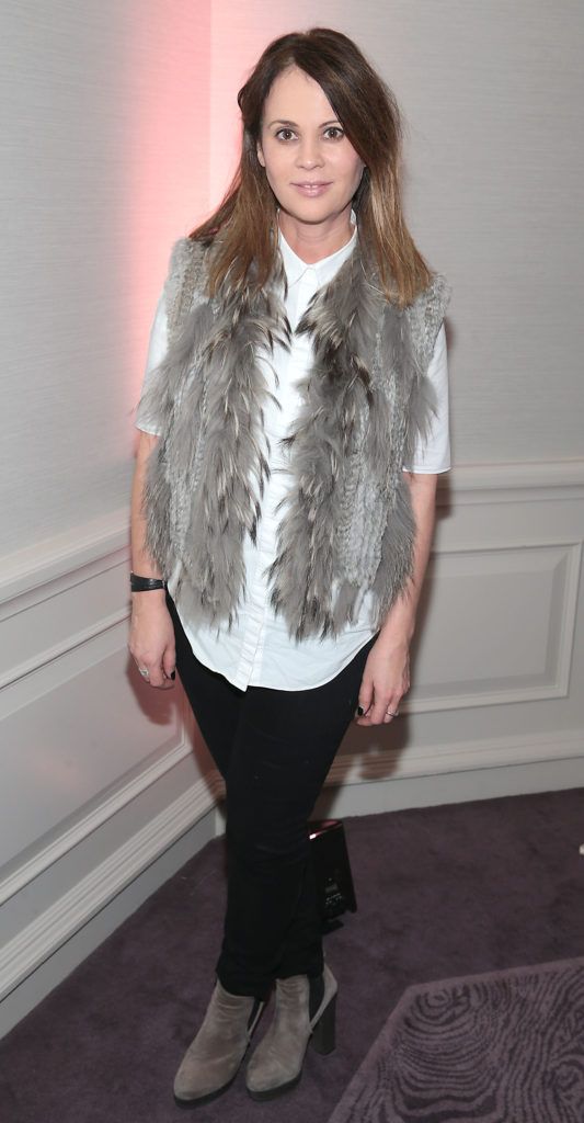 Tara Farrell at the Lancome Christmas Celebration at the Westbury Hotel, Dublin (Pictures: Brian McEvoy).