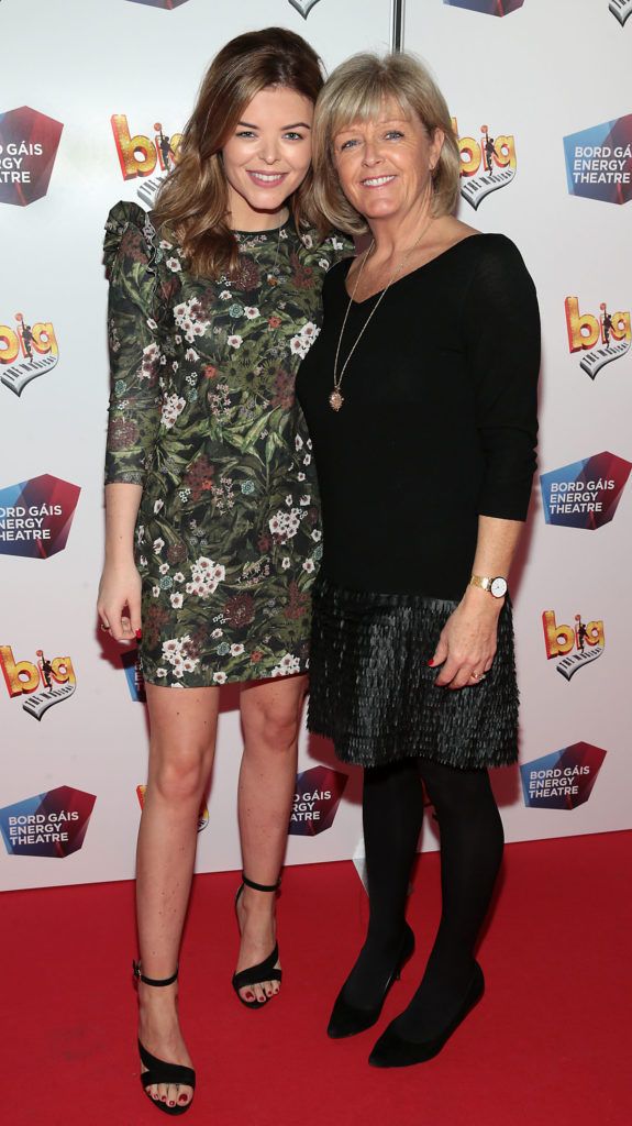 Doireann Garrihy and Claire Garrihy at the European premiere of BIG the Musical at the Bord Gais Energy Theatre, Dublin (Picture: Brian McEvoy).