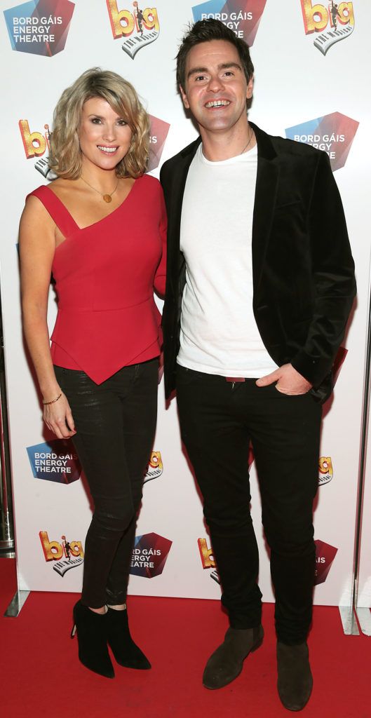 Jenny Buckley and Gary Brennan at the European premiere of BIG the Musical at the Bord Gais Energy Theatre, Dublin (Picture: Brian McEvoy).