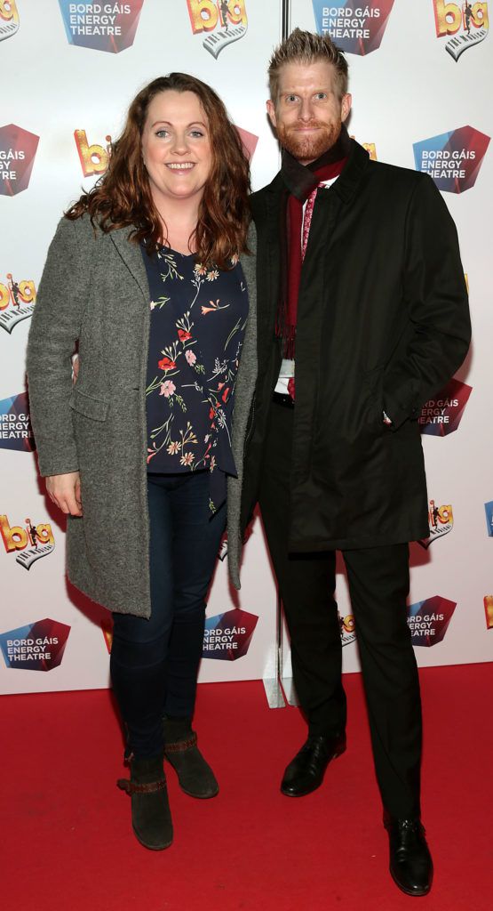 Ruth Scott and Rob Morgan at the European premiere of BIG the Musical at the Bord Gais Energy Theatre, Dublin (Picture: Brian McEvoy).